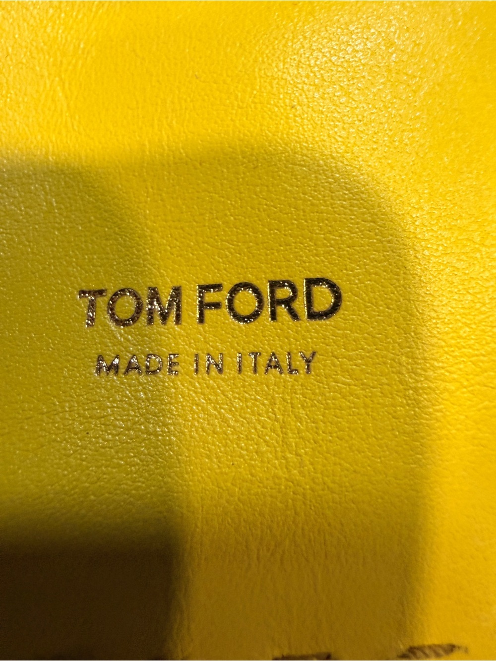 Tom Ford Large Yellow Leather Shopping Tote Shoulder Bag Italy - Picture 6 of 9